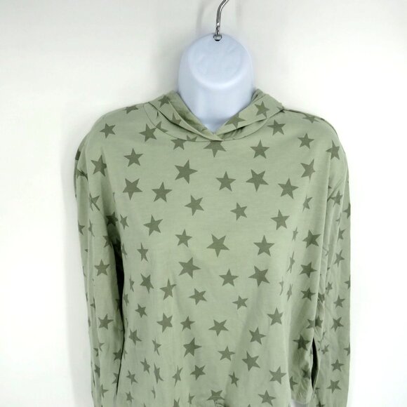 Alternative Apparel Women's XS Green Star Print Hoodie NWT - Picture 3 of 5